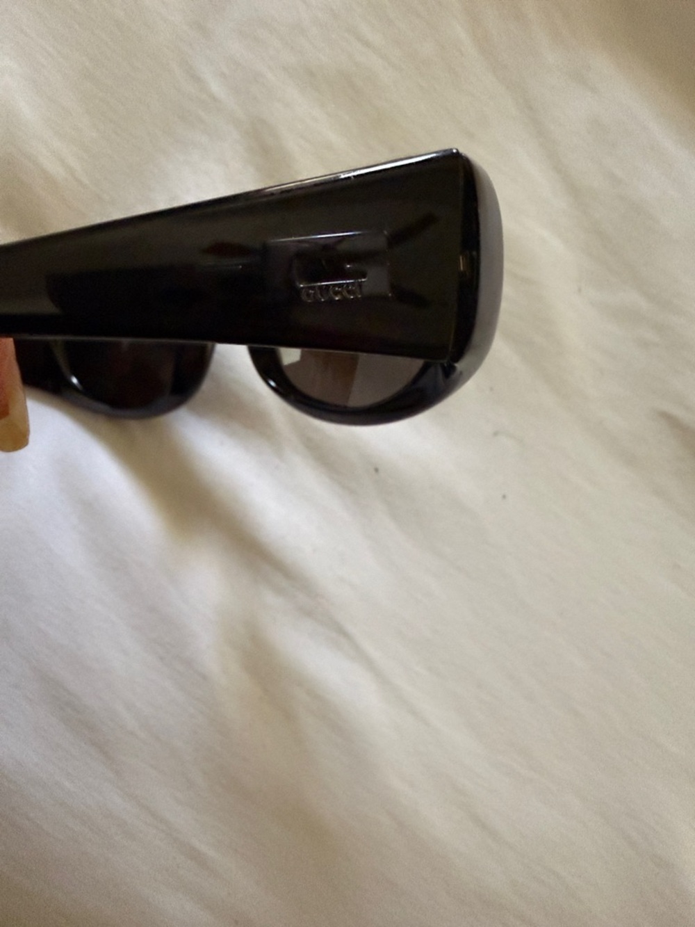 Vintage Gucci Black Curved Women's Sunglasses - Picture 4 of 7